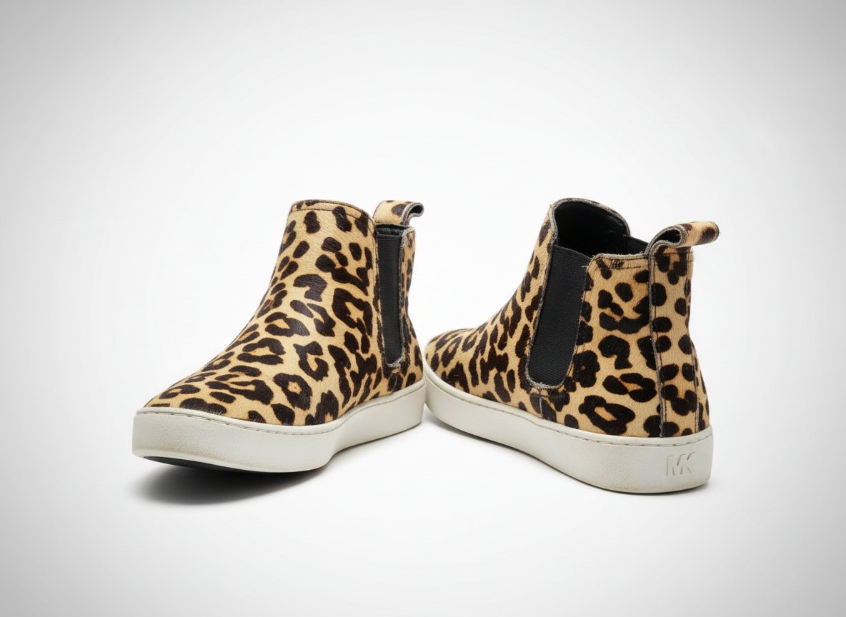 Des baskets Michael kors motif leopard authentiques en parfait état 