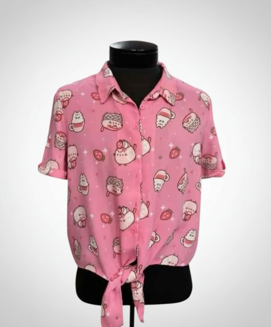 Chemise rose design cooréen 