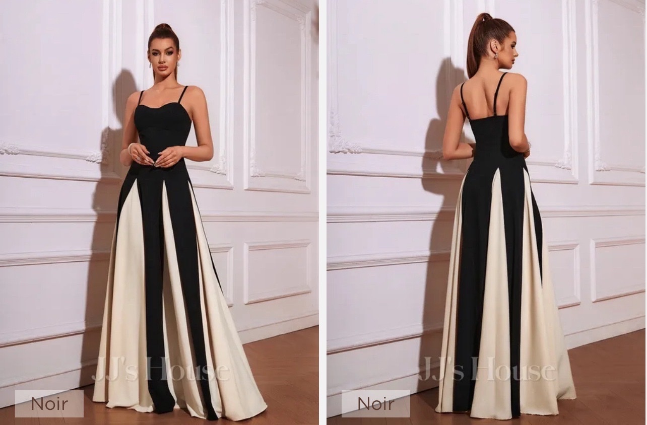 Robe noire et blanche