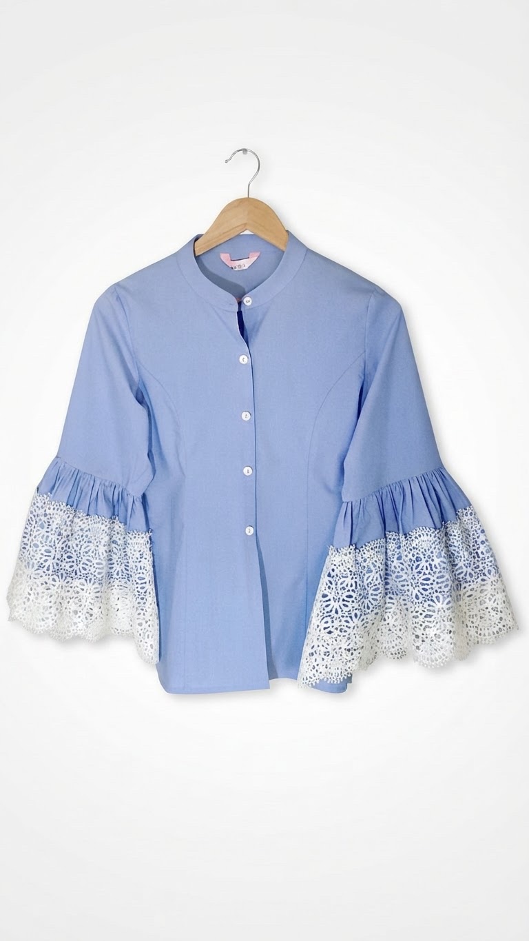 Chemisier bleu ciel