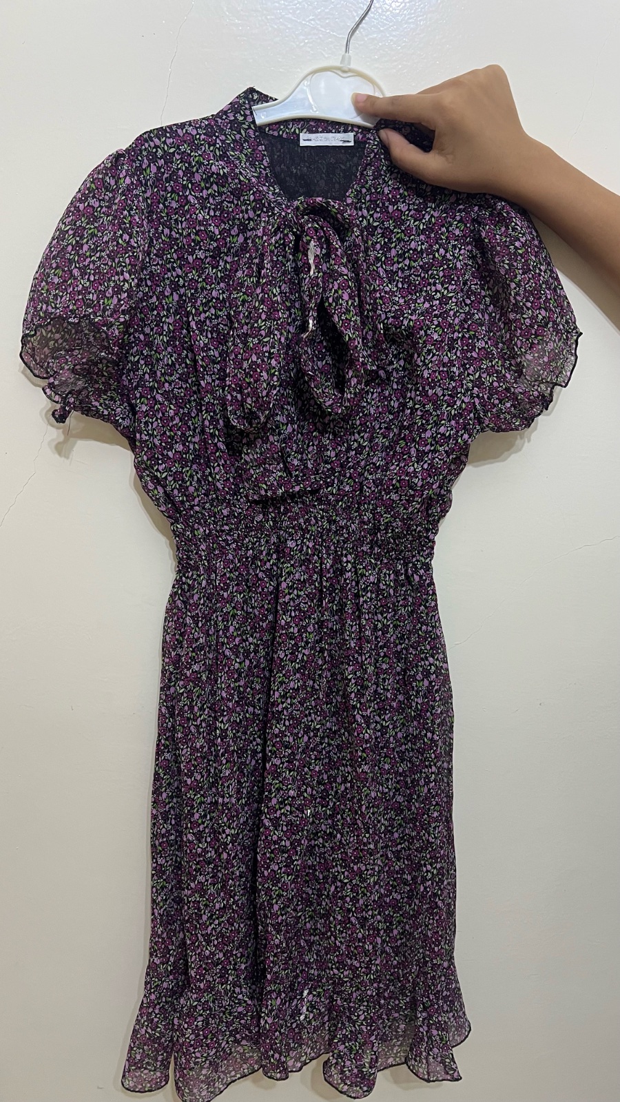 Robe courte fleurie