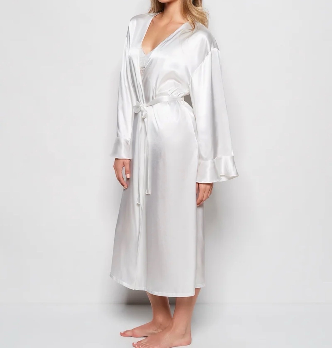 Robe de chambre satin 