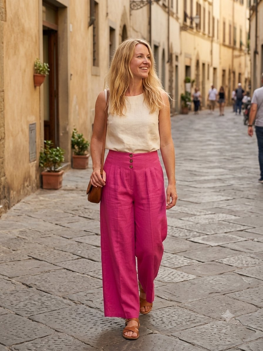 Pantalon large 