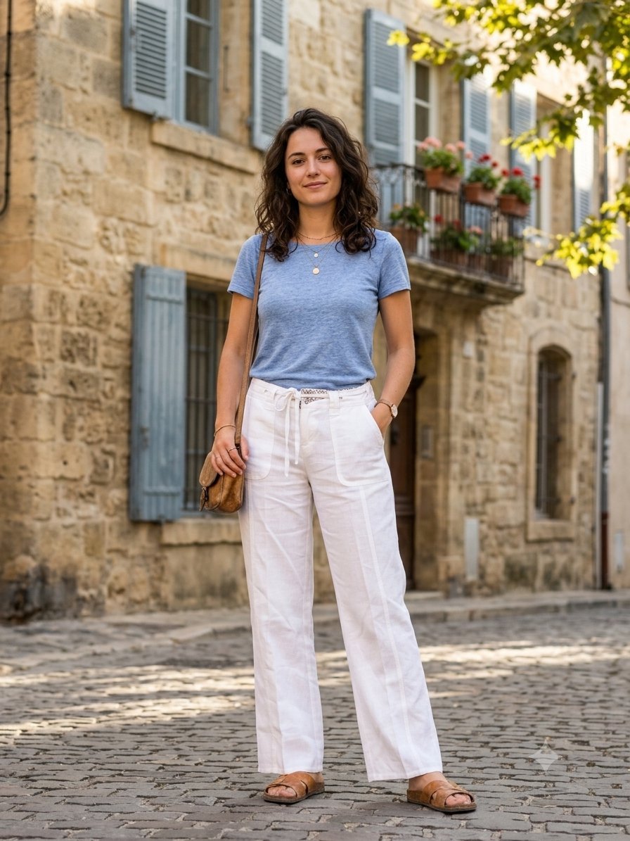 Pantalon large 