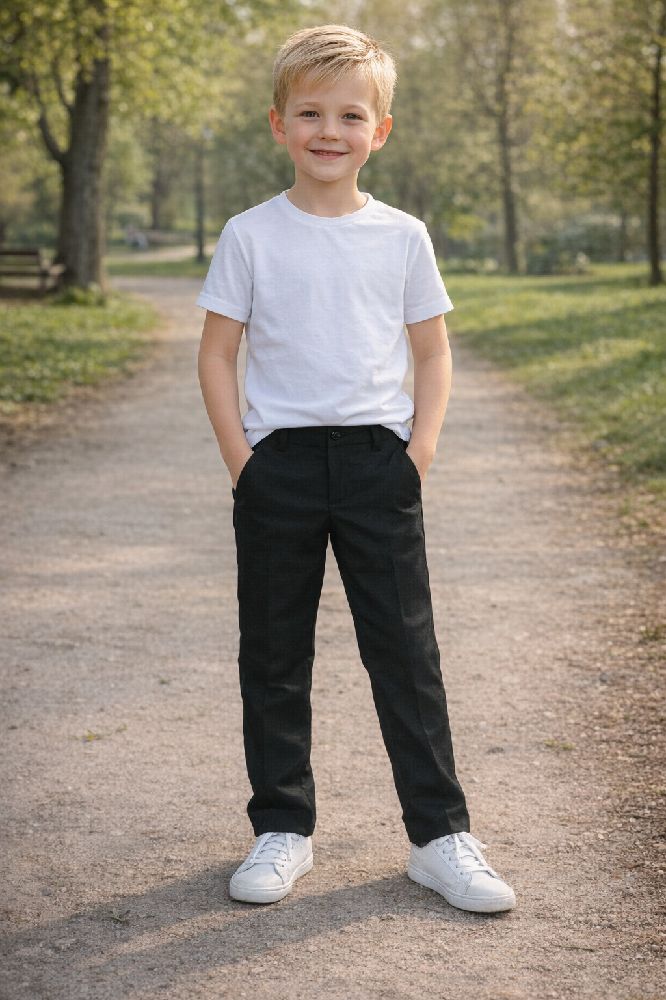 Pantalon garçon noir 