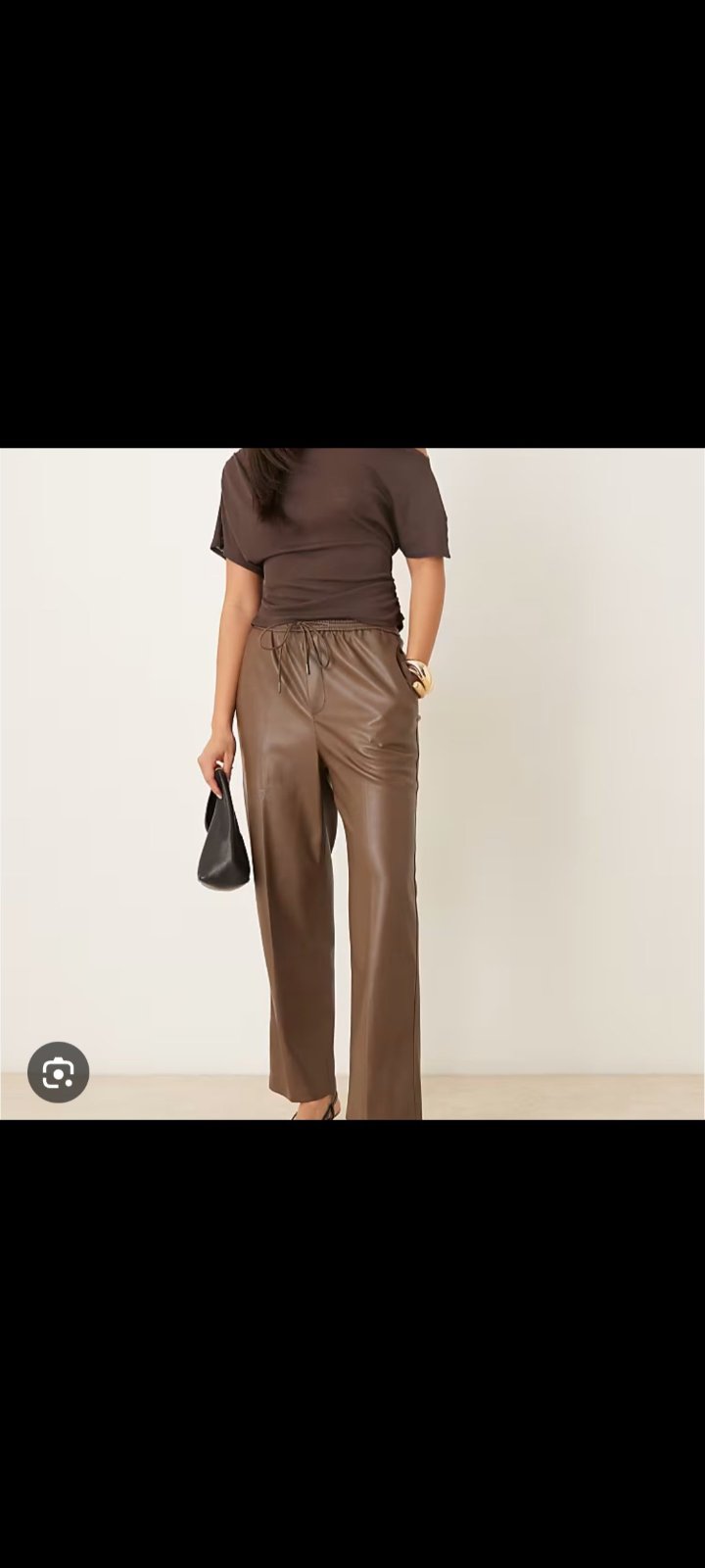 Pantalon en similicuire