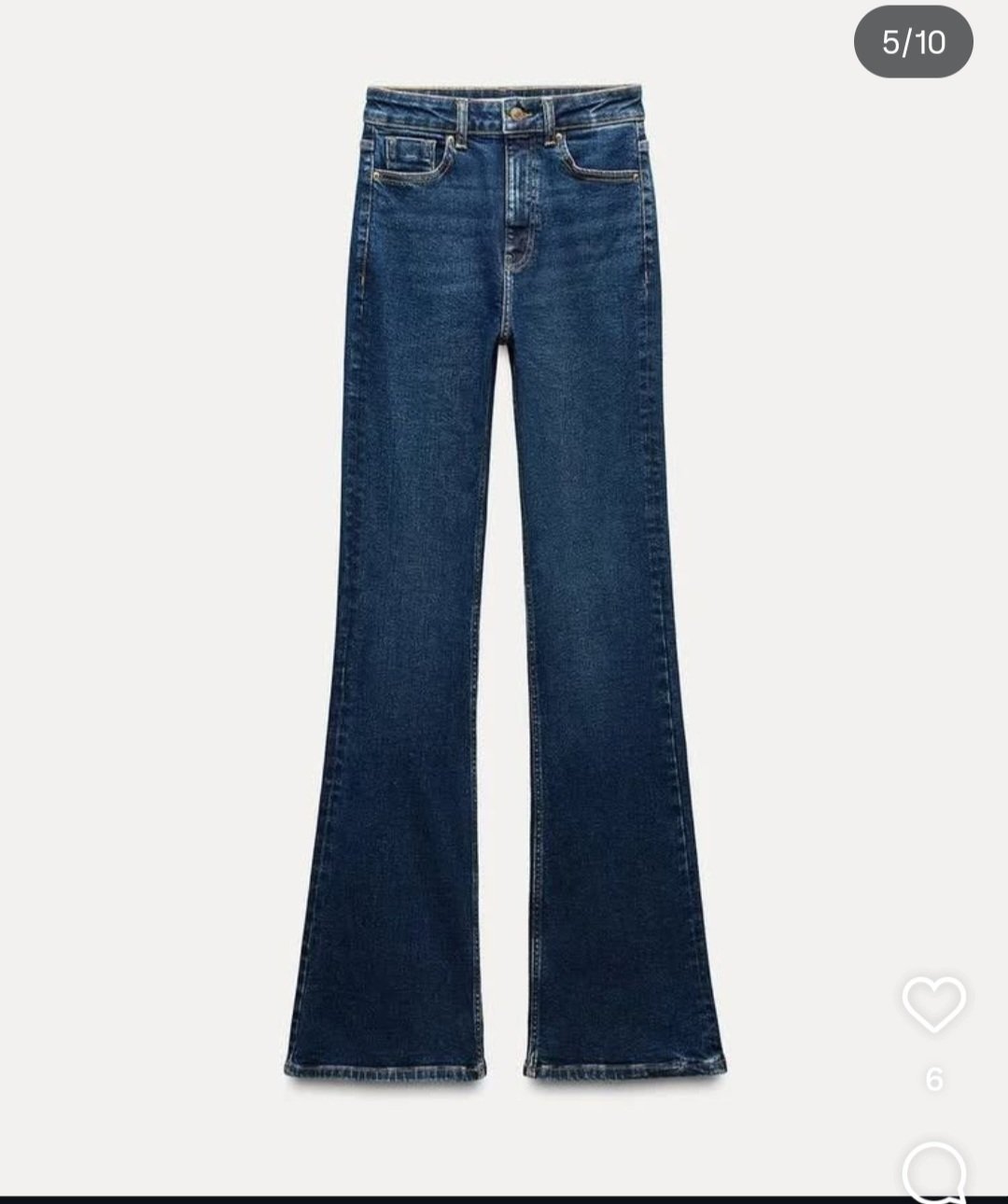 Jeans flare taille haute zara