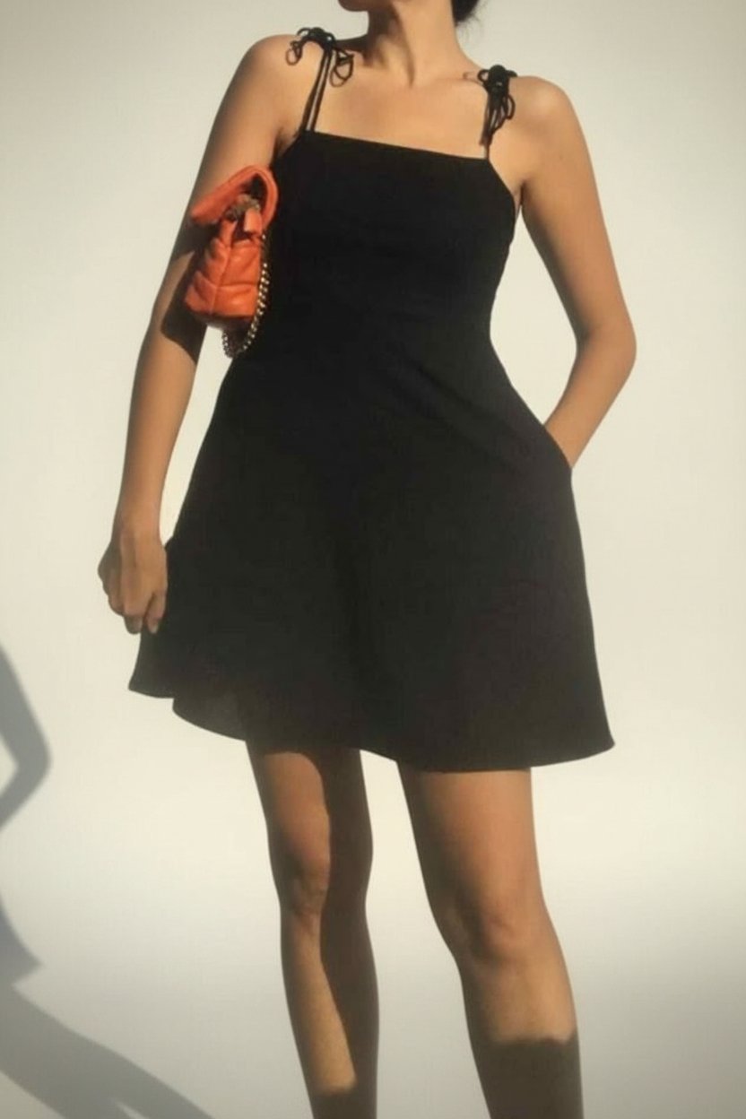 Robe en lin noir 