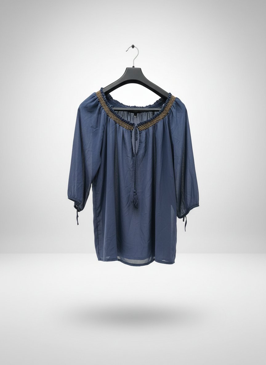 Chemise bleu foncé 