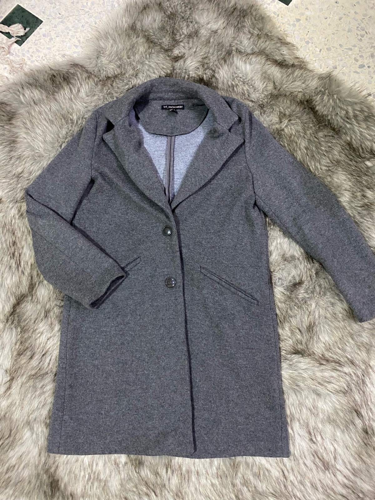 Manteau gris femme  