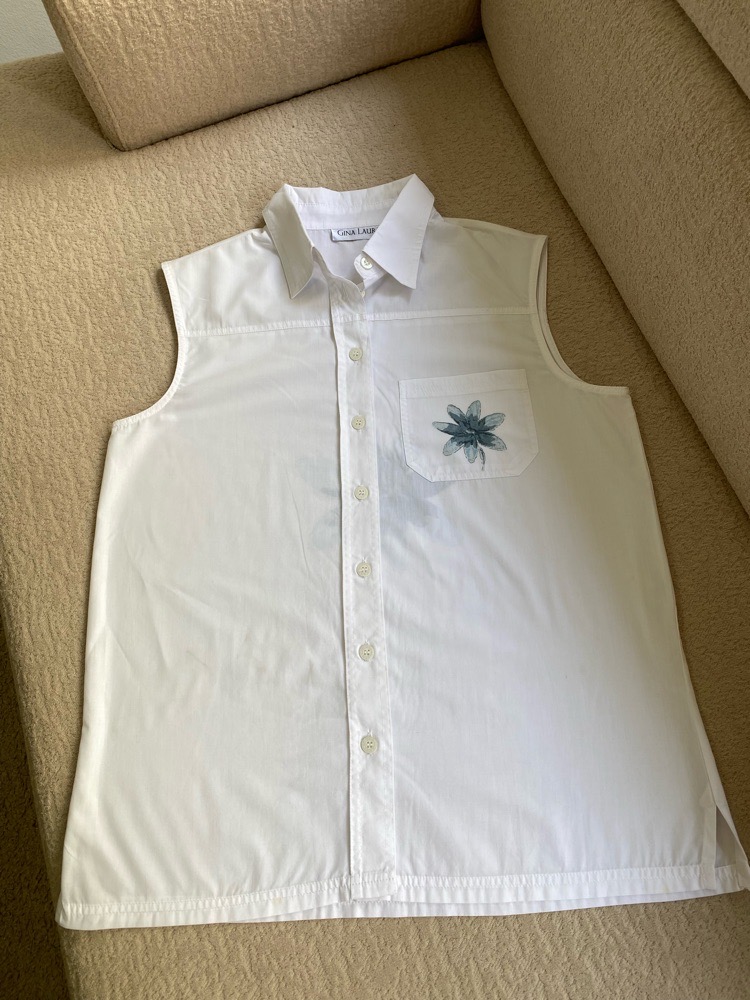 Chemise sans menche femme 