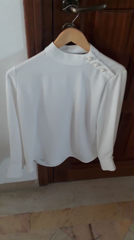 Chemise Zara Femme Blanche Neuve Avec étiquette – Taille S, Manches Longues