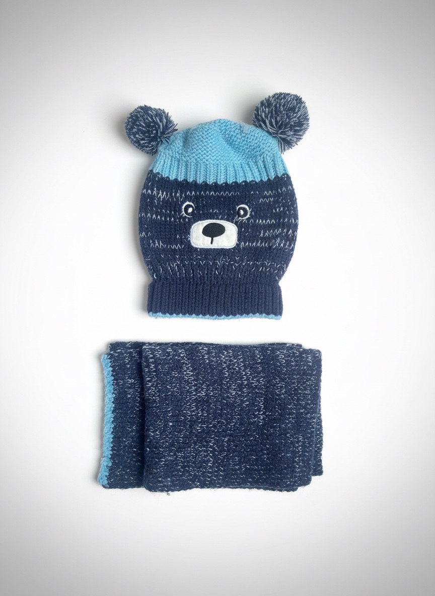 Bonnet et cache col enfant garçon 