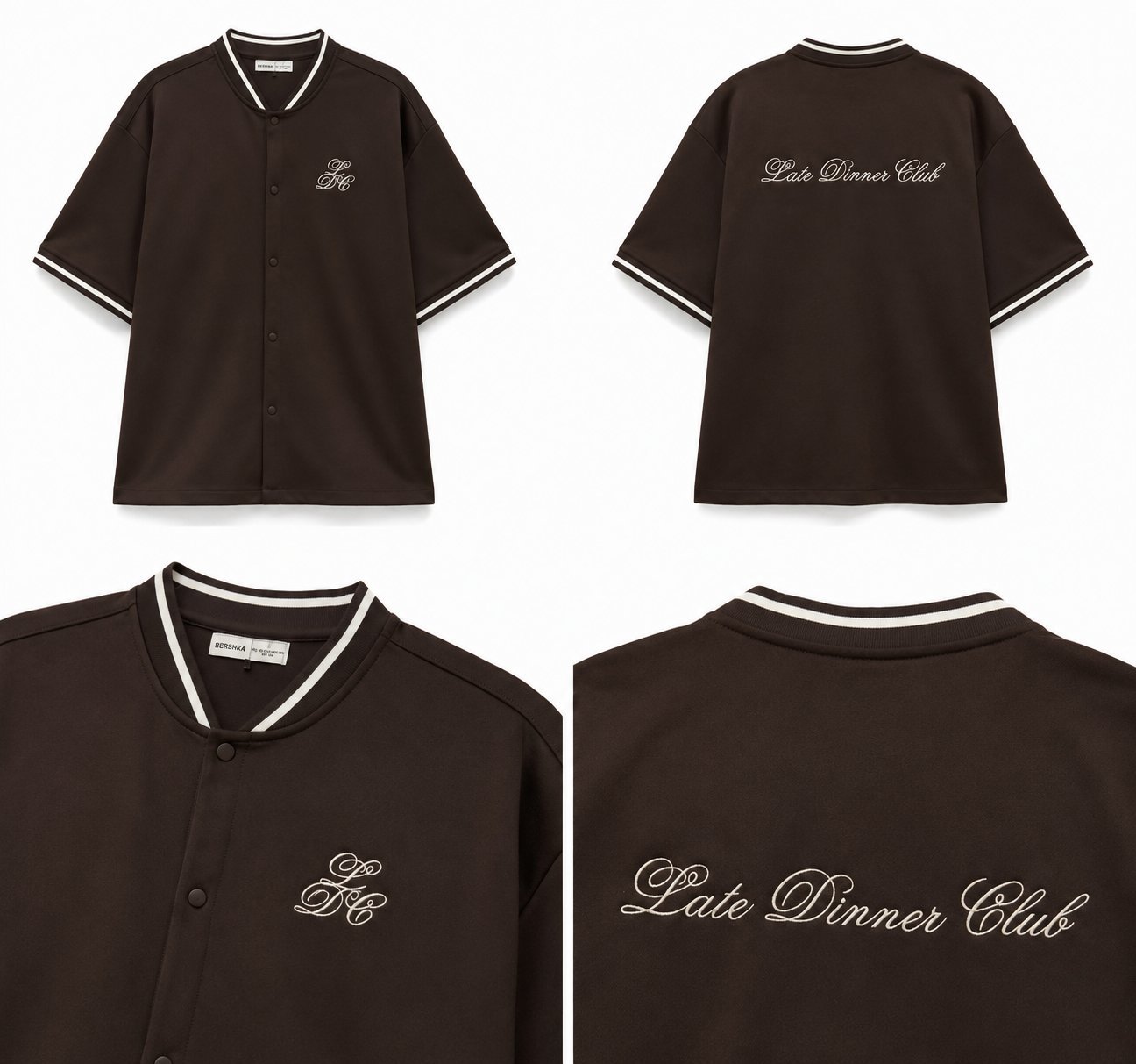  Chemise Oversize Bershka Brown