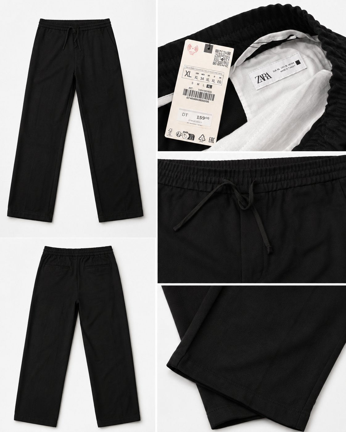 Pantalon noir Zara – Taille XL