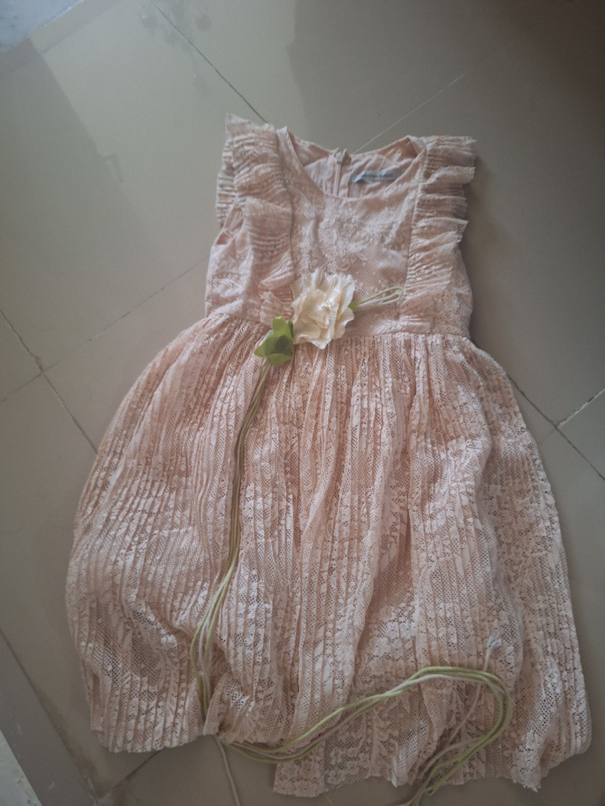✨ Robe fille élégante – couleur rose poudré ✨
