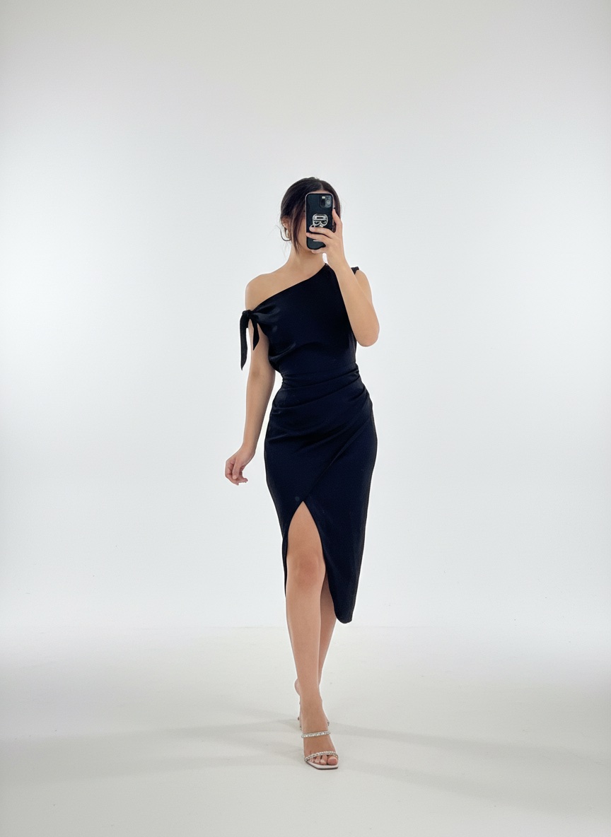 Robe noir trés chic 