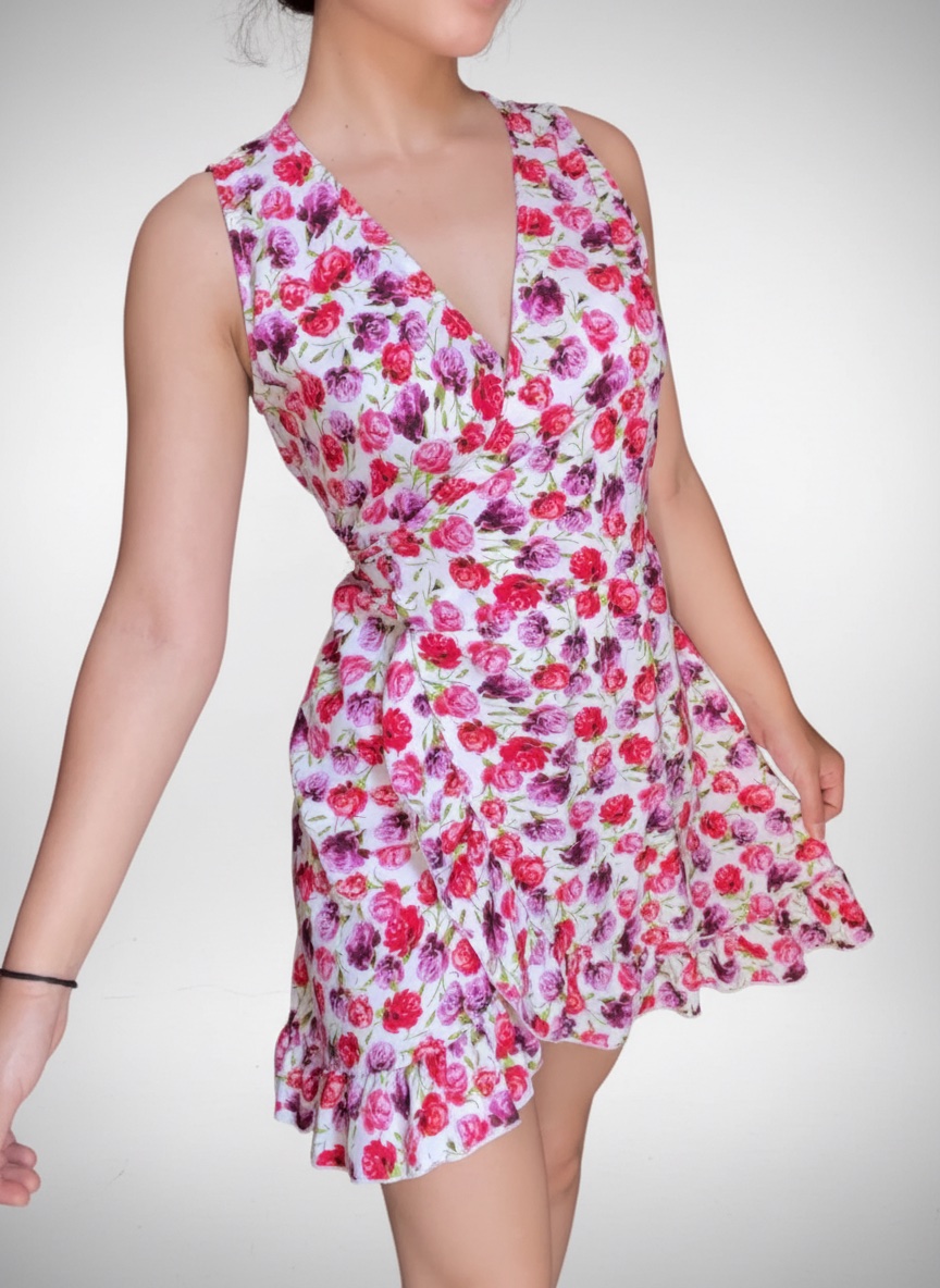 Robe florale taille m