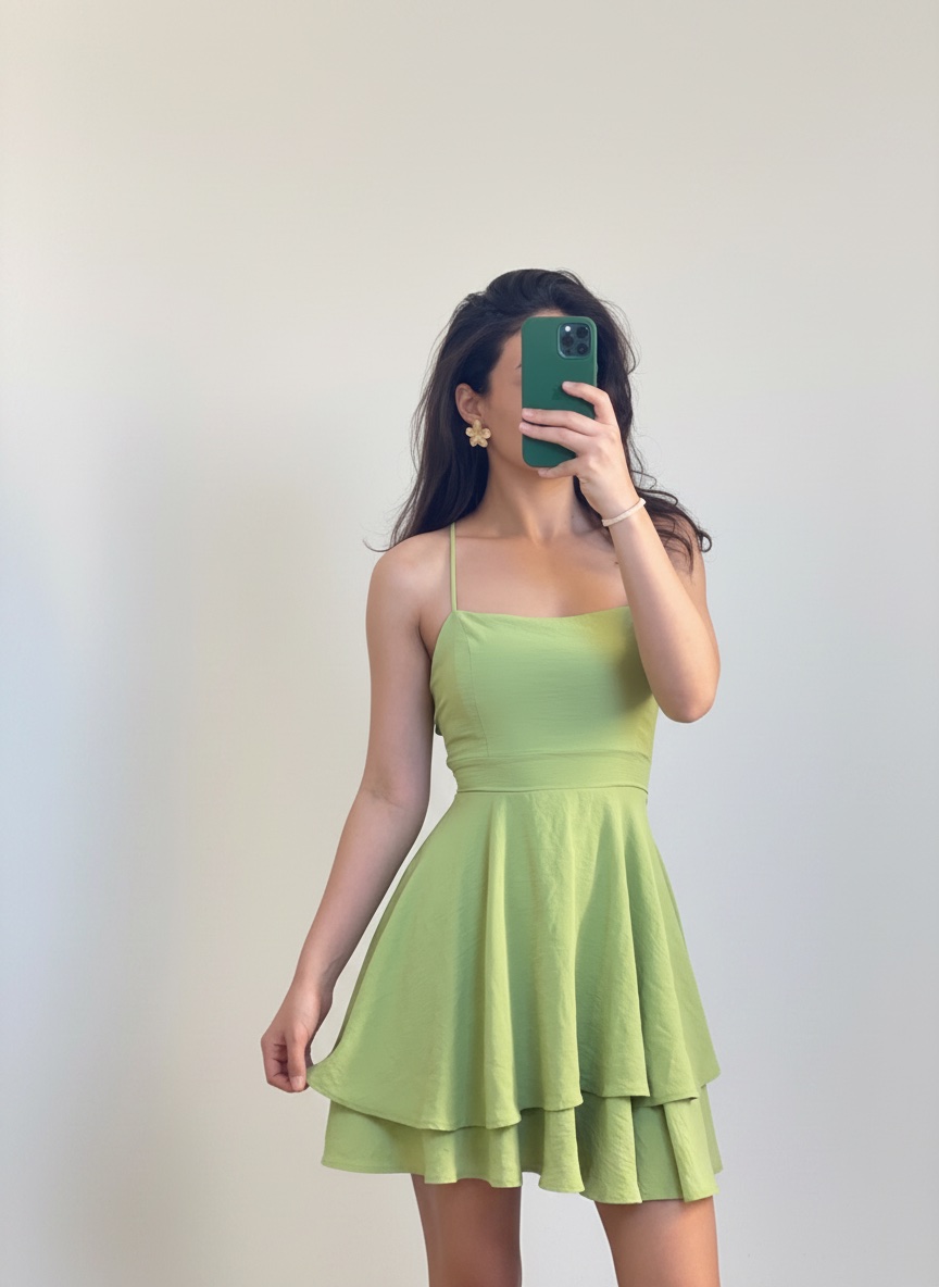 Robe vert pistache 