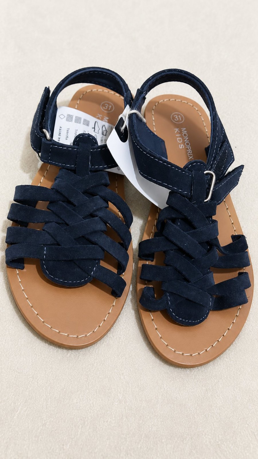 Sandales MONOPRIX KIDS (bleu marine) 💙