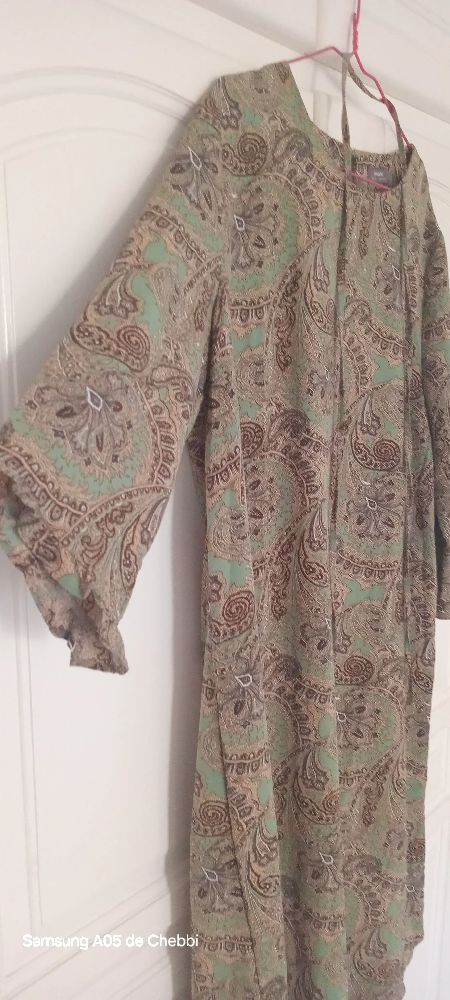 Robe chic vert olive