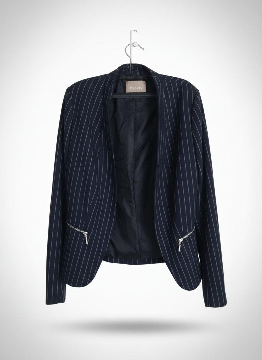 Veste bleu marine rayé