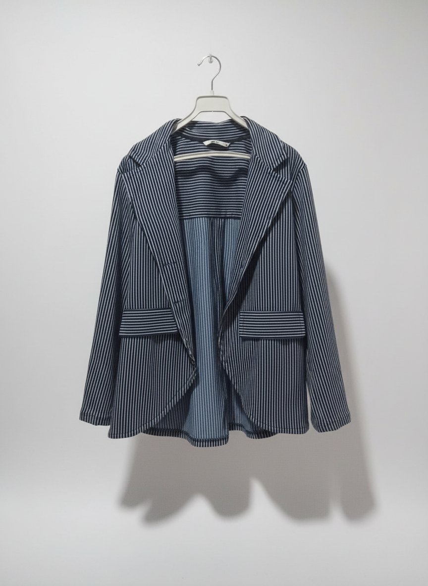Veste rayé bleu marine