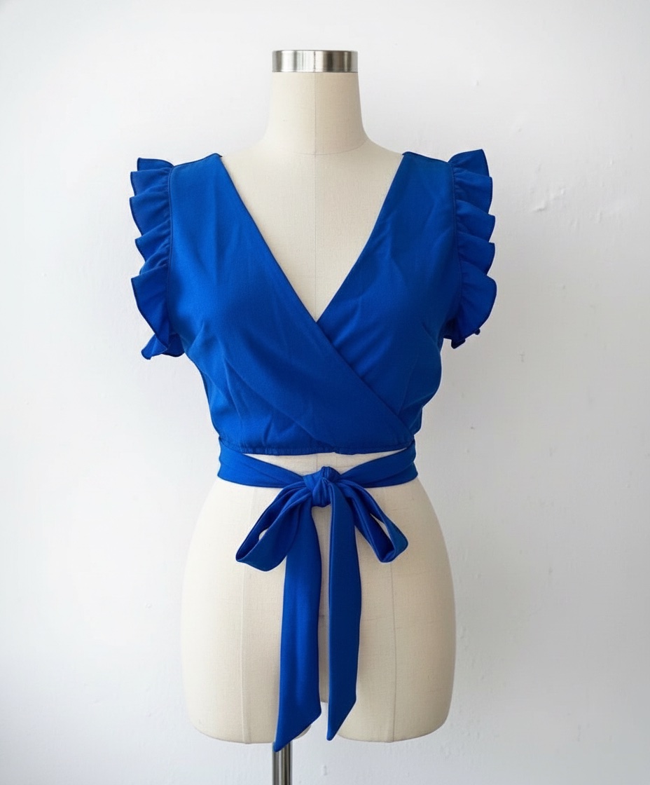 Top bleu élégant et tendance 💙