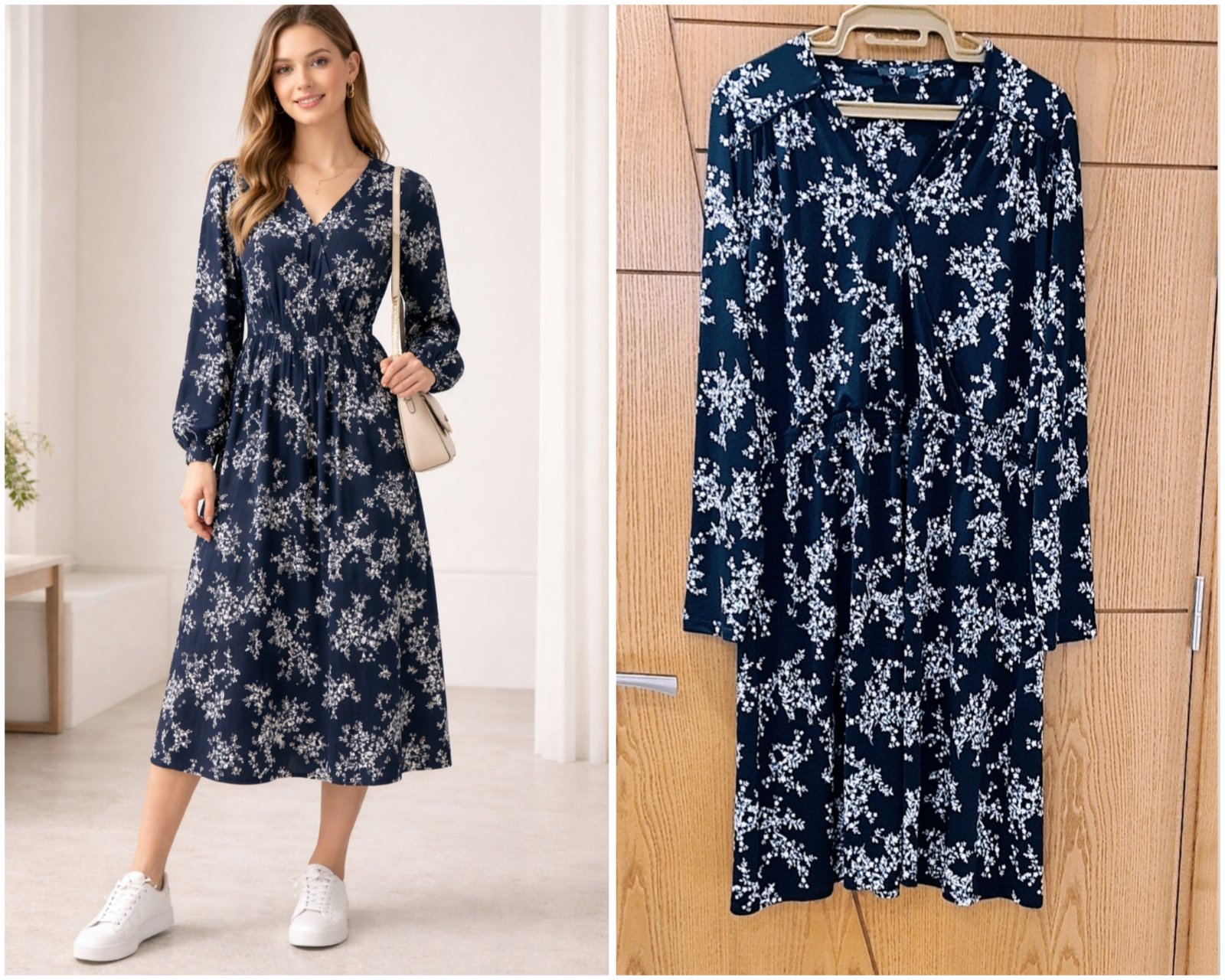 Robe OVS imprimé fleurs blanches Neuf 