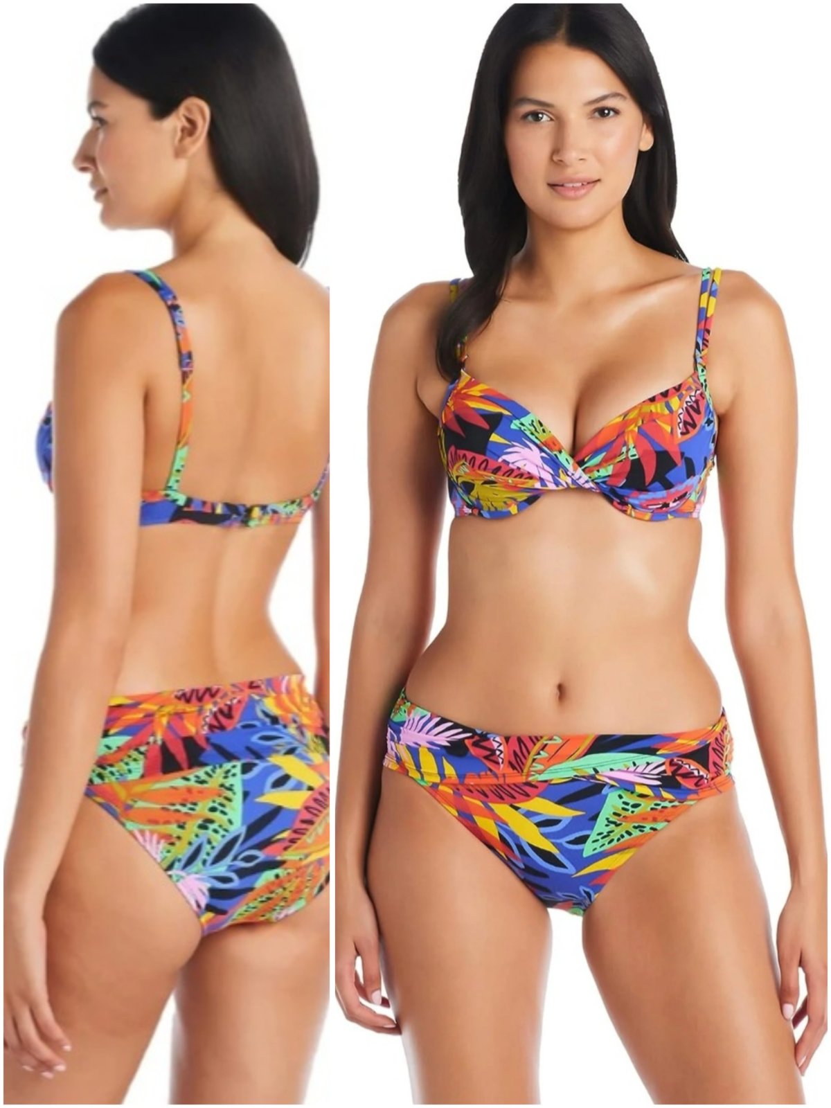 Bikini 2 Pièces Tendance 💚💜💙 BLEU Rod Beattie
