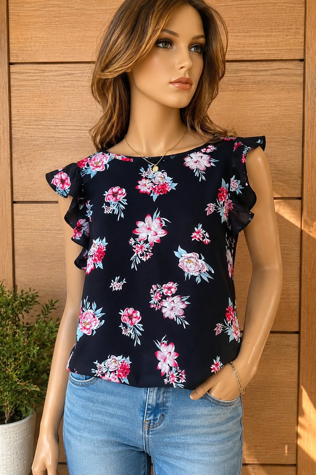 Pull sans manches Fleurie 🌸