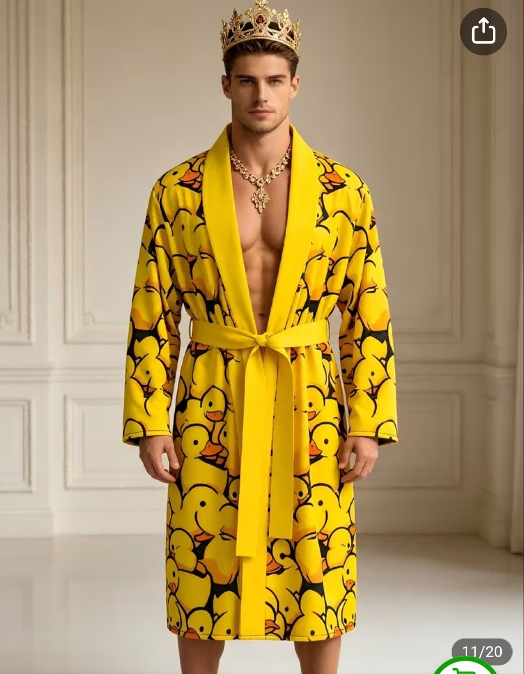 Robe de Chambre Satiné Design 🐥🐤