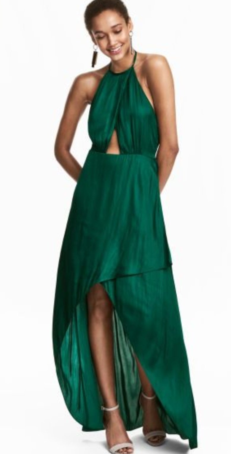 Robe H&M Vert Rotana Importé 