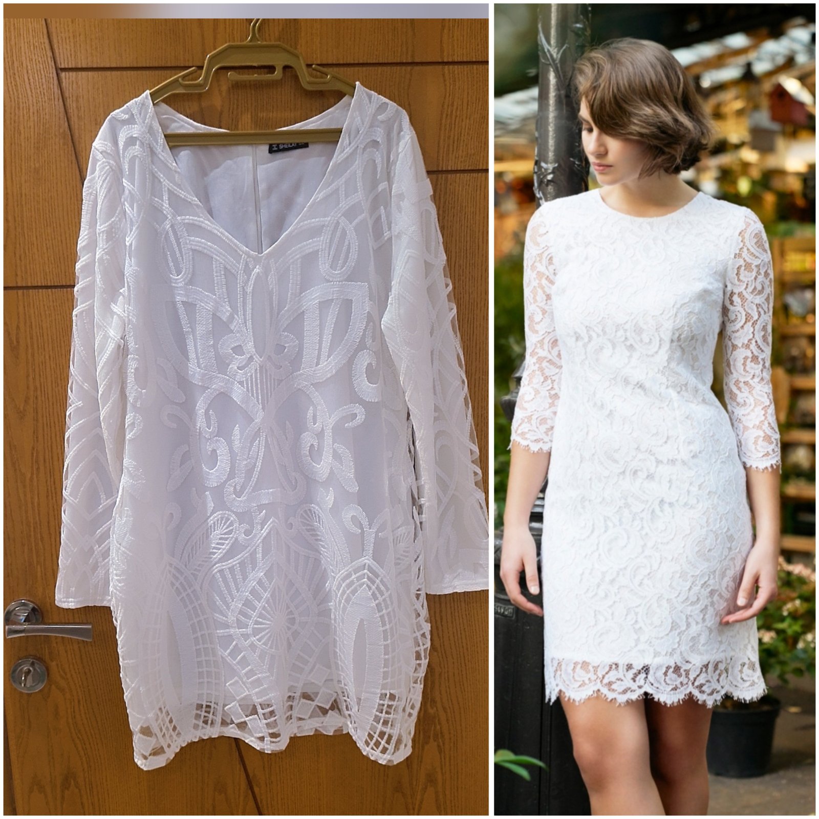Robe Blanche Brodé Tres Chic 🤍