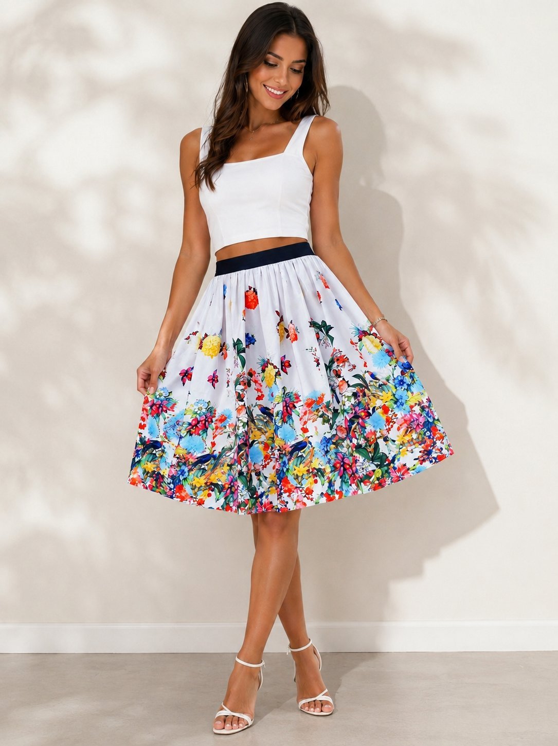 Jupe Fleurie Tendance 🏵🌸🏵🌺🏵