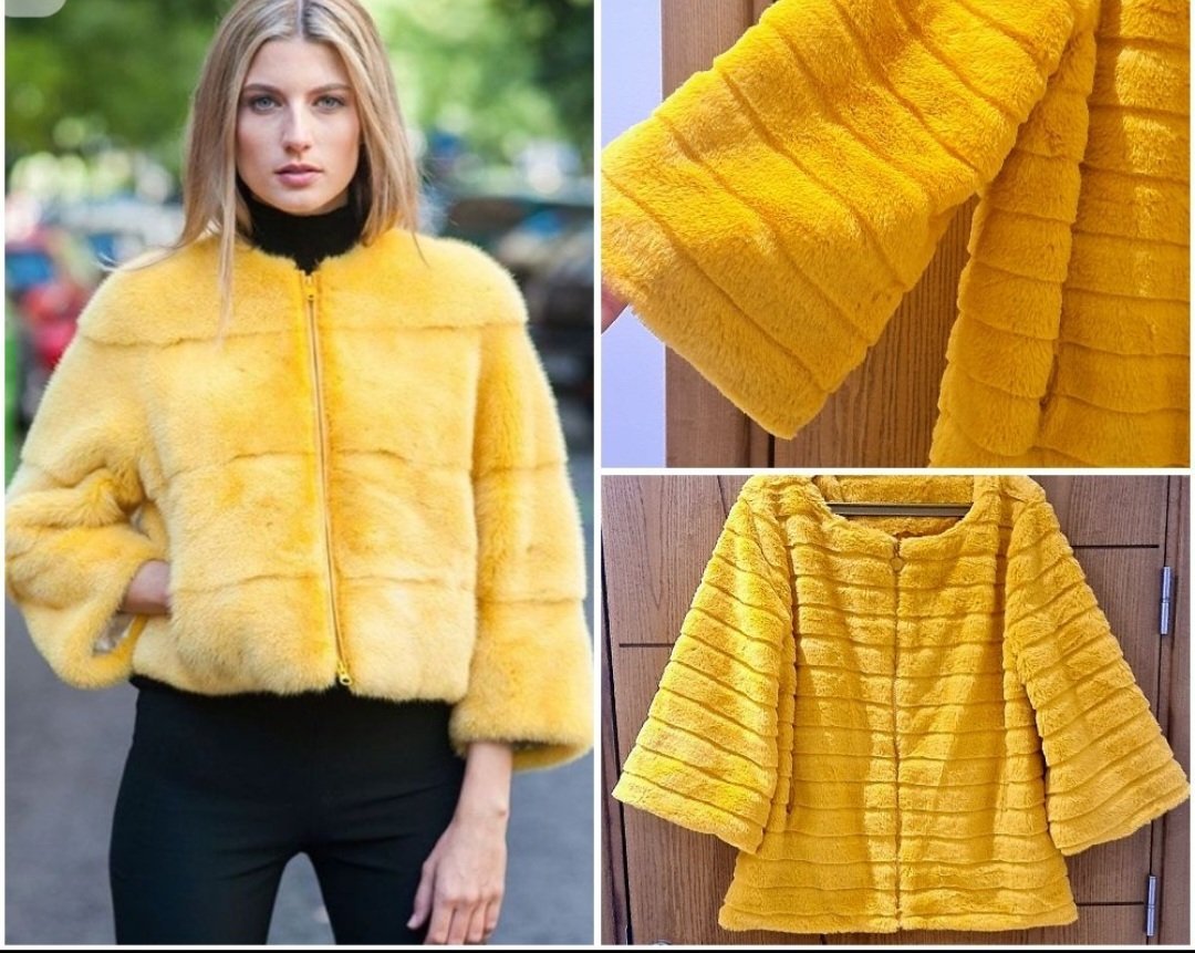 Menteau Forrure Neuf  🧡💛🧡🧡