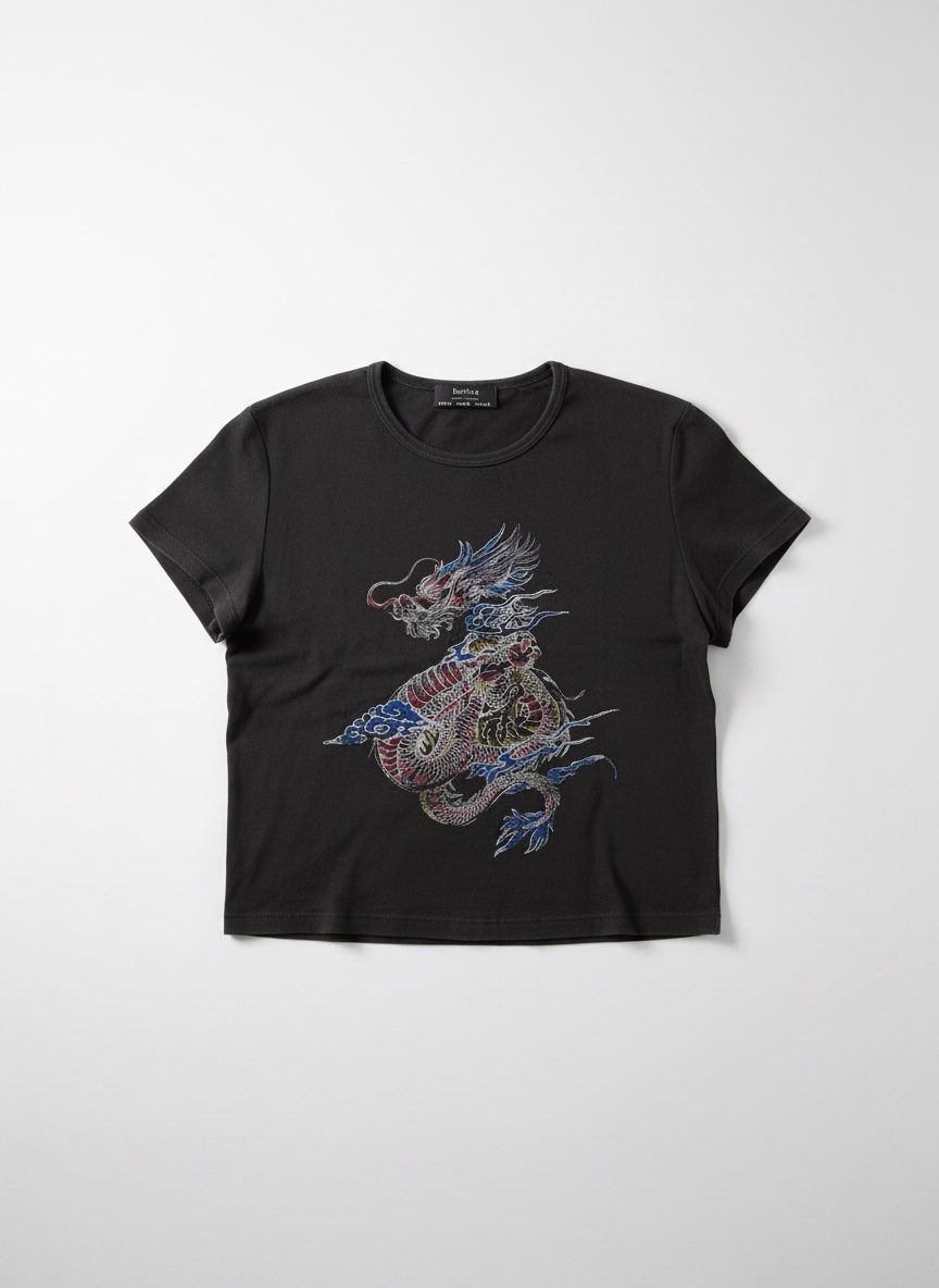 T-shirt dragon stylé y2k