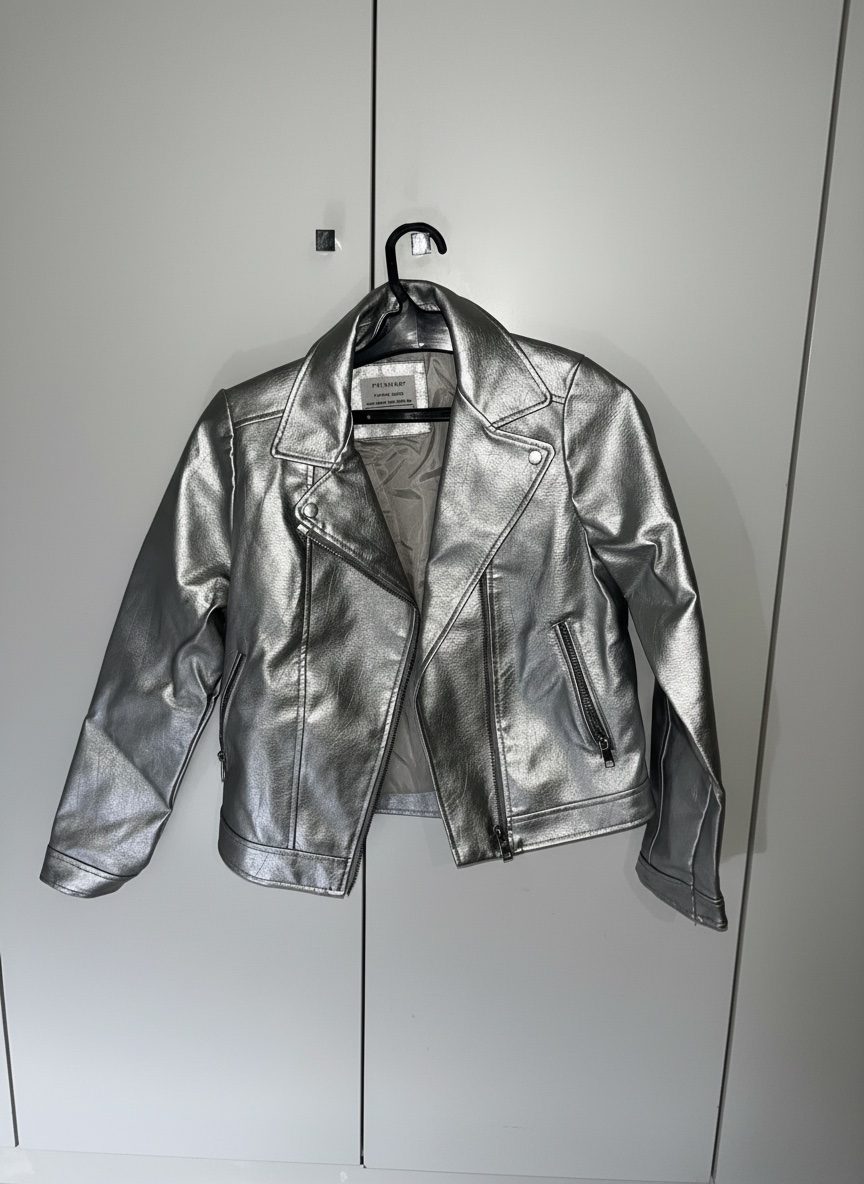 Perfecto argenté Primark enfant