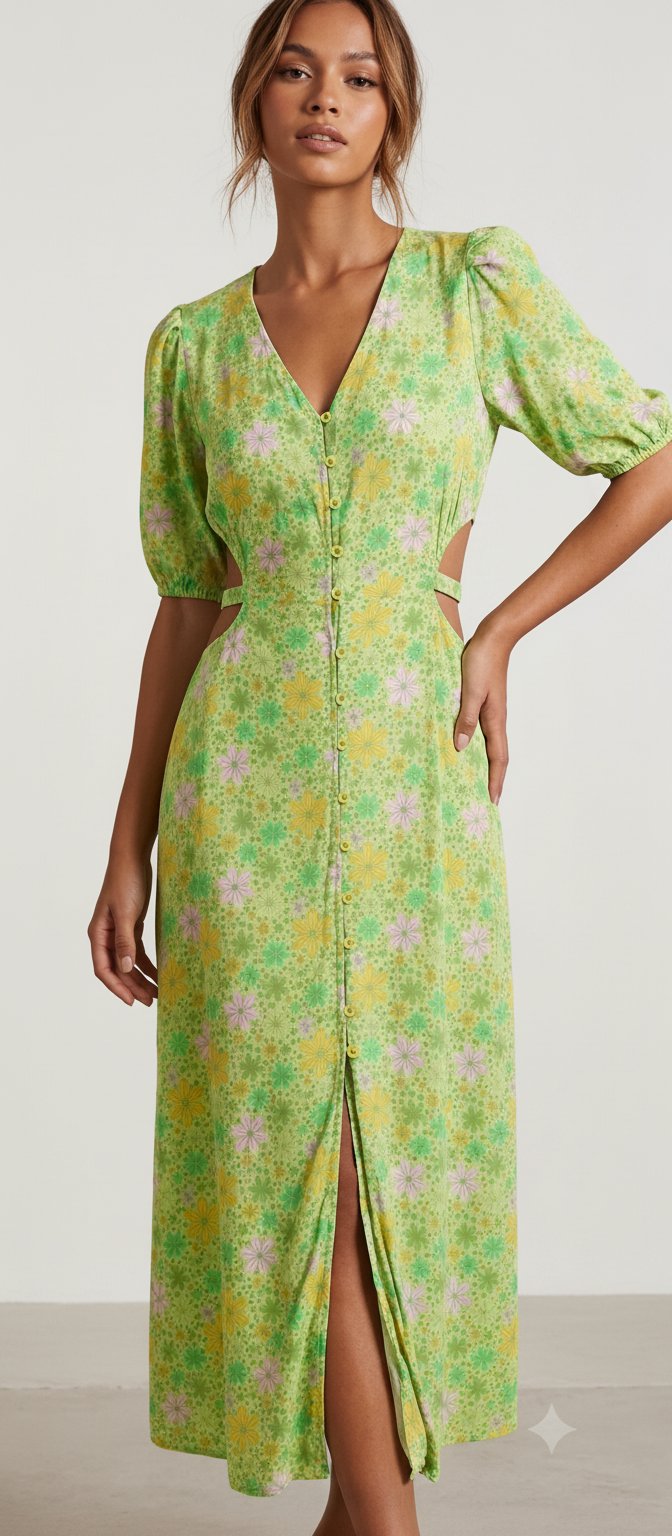 Robe vert 