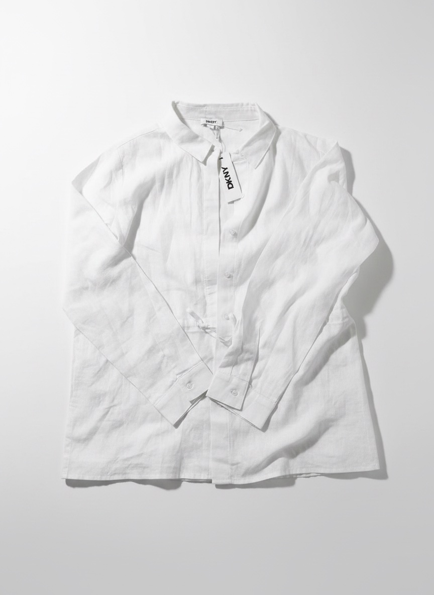 Chemise blanche en lin DKNY
