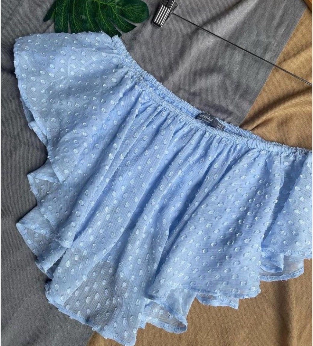 Crop top bleu ciel