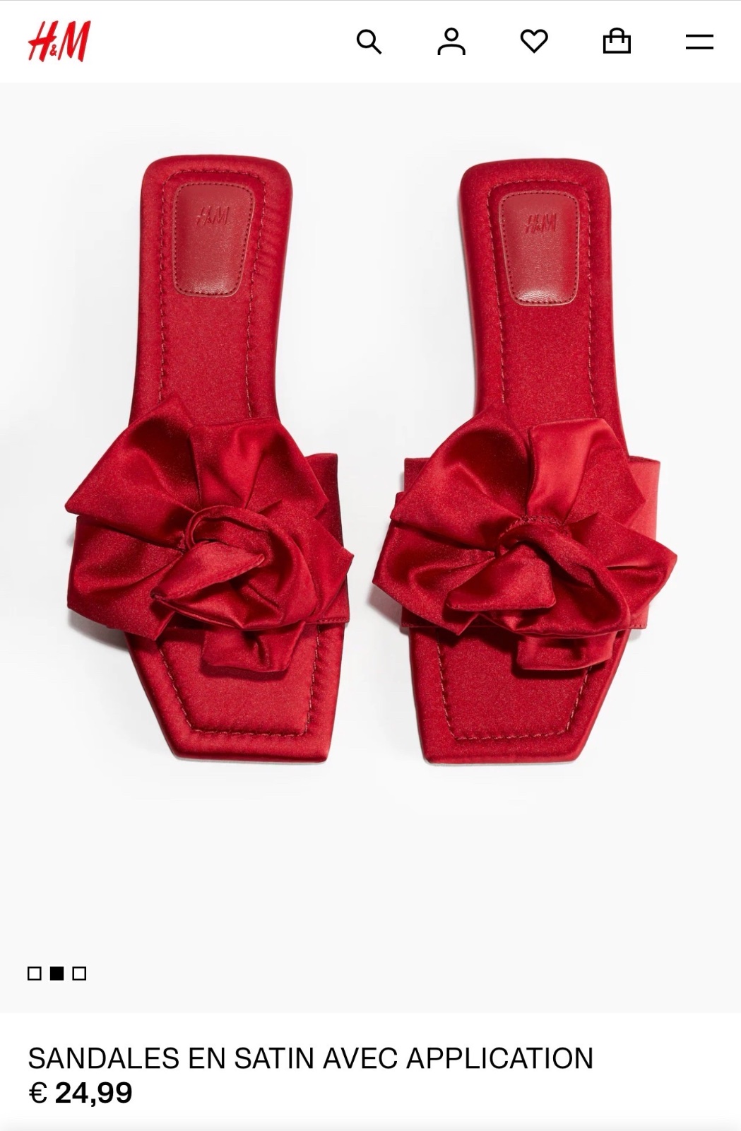 Claquettes EN SATIN