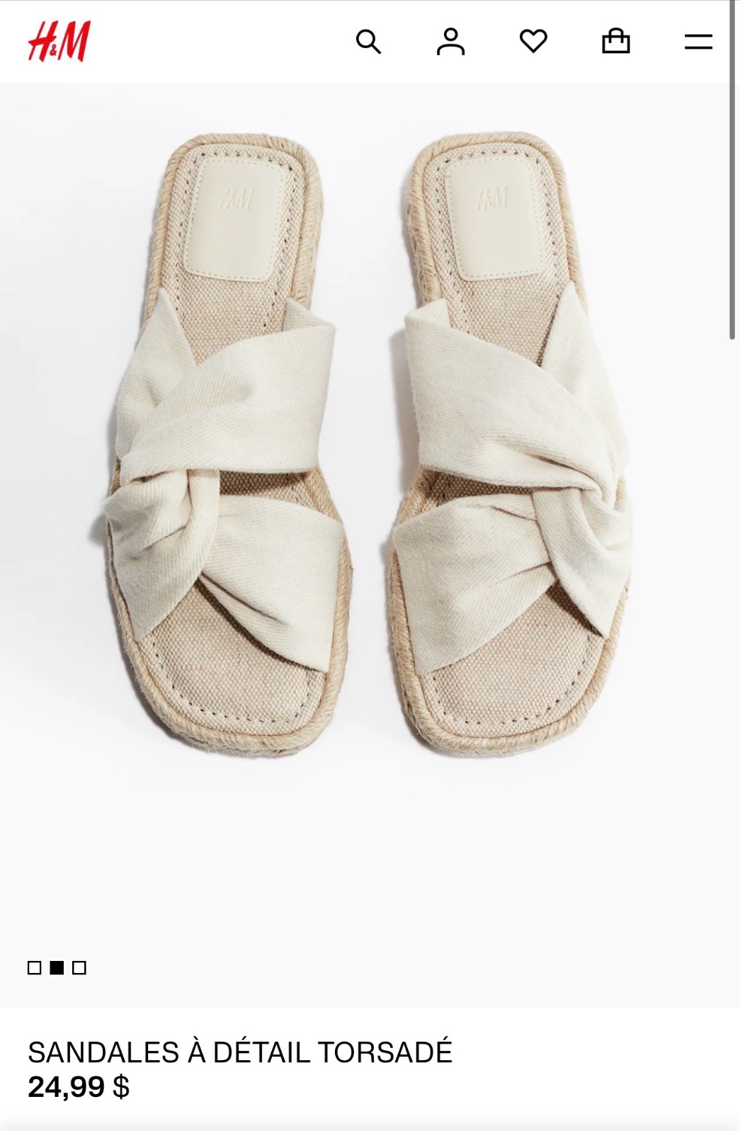 Claquettes beige clair