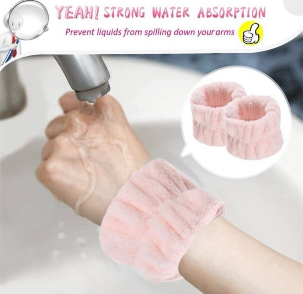 Set Bande de lavage de poignet bain minimaliste en polyester pour salle de bain