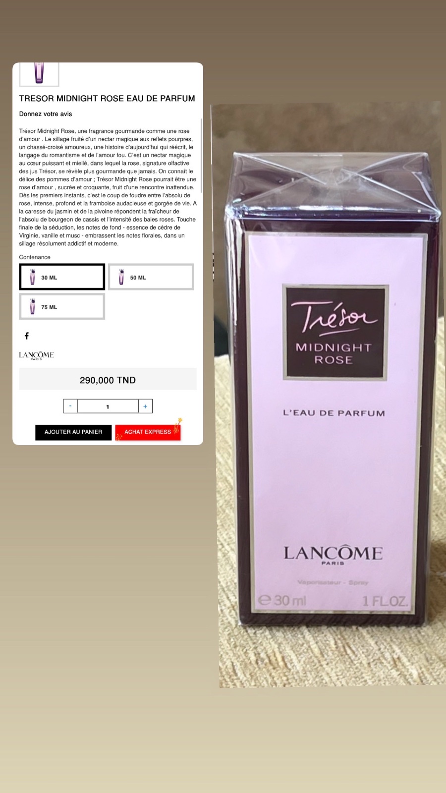 Lancôme Trésor midnight rose eau de parfum