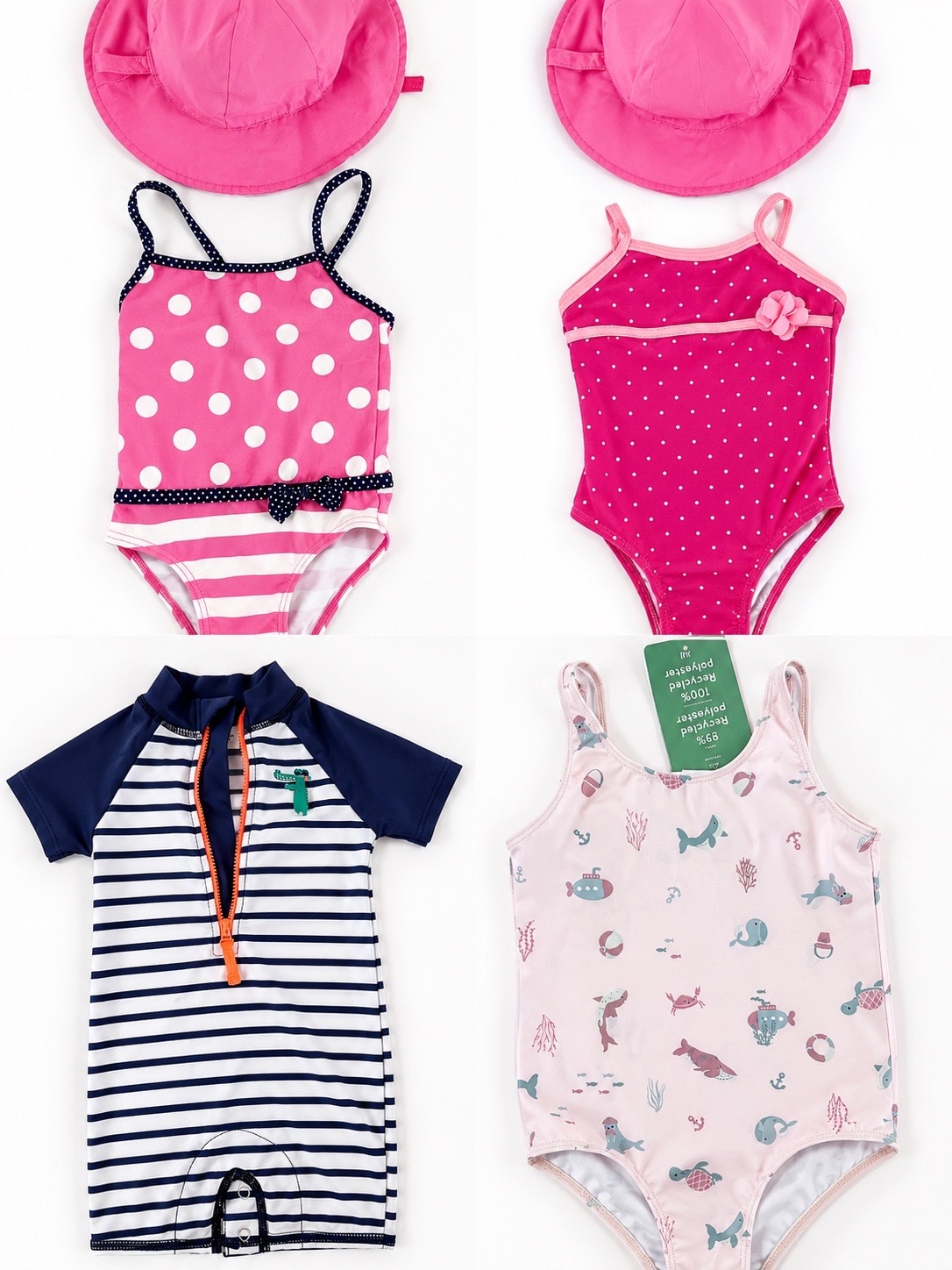 Lot de 4 maillots de bain bébé 🌸