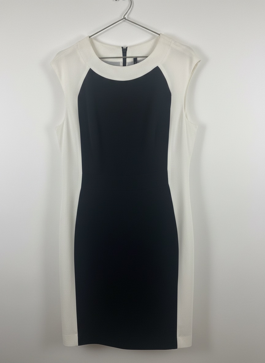 Robe benetton noir et blanc 
