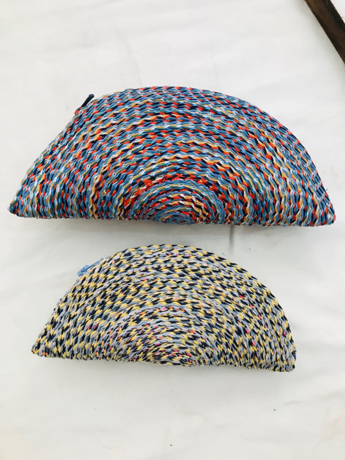 Lot de 2 trousses cordon hand made 