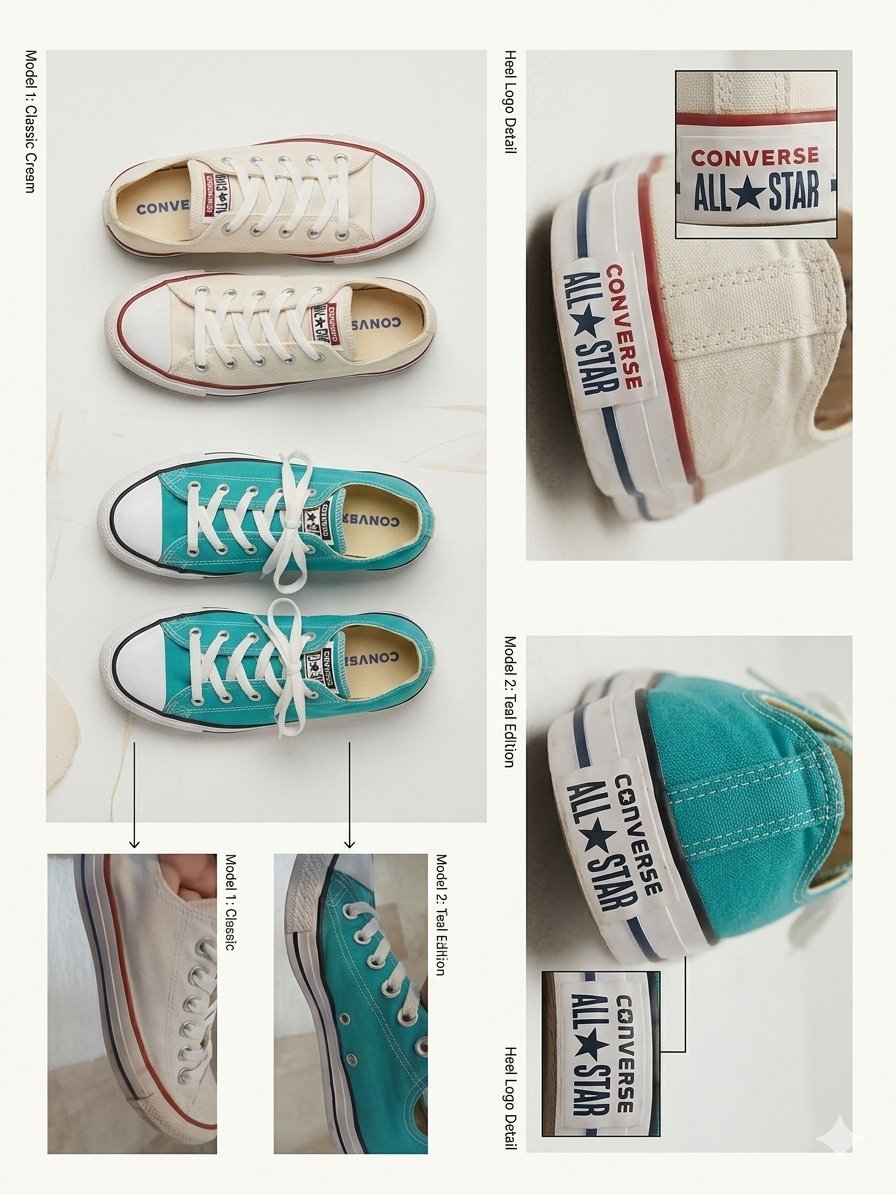 Lot de baskets Converse All Star – 2 paires