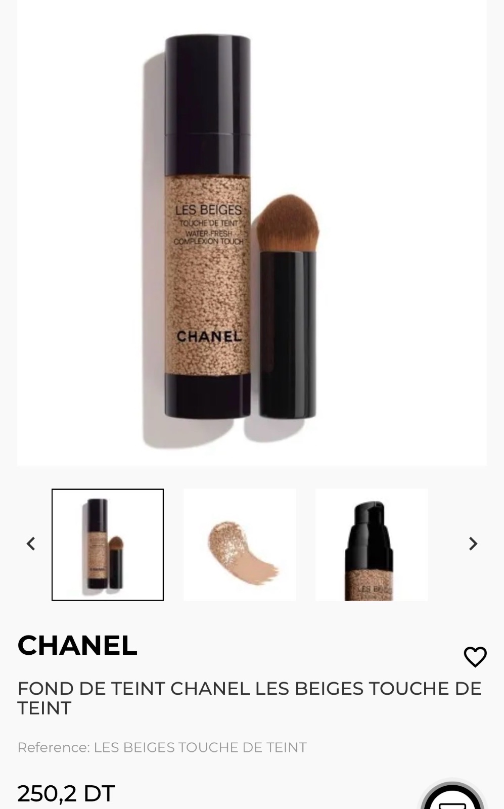 FOND DE TEINT CHANEL LES BEIGES TOUCHE DE TEINT
